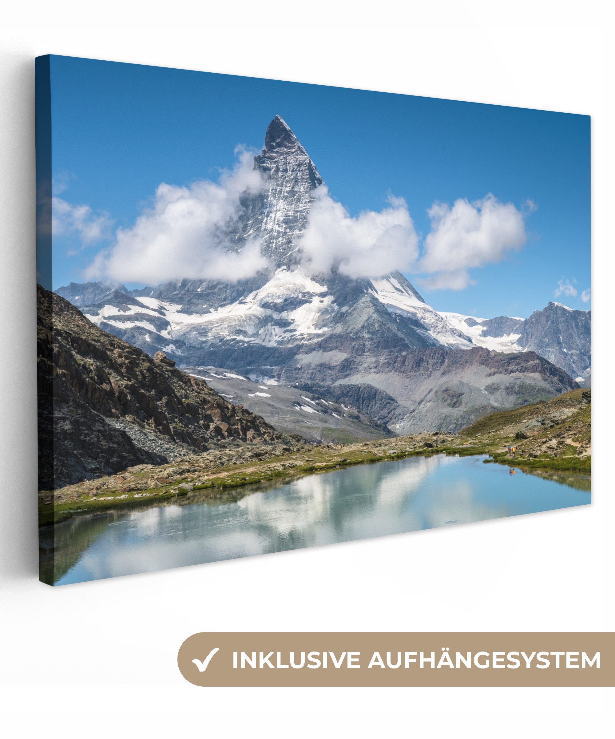 OneMillionCanvasses® Leinwandbild Schweizer Matterhorn am Nachmittag günstig online kaufen