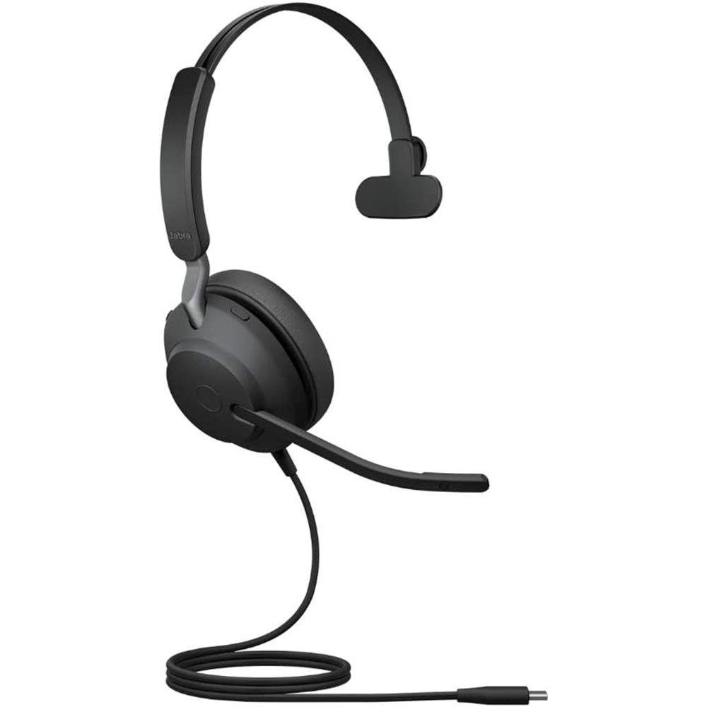 Jabra Evolve2 40 Headset (PC Noise USB-C Mono Cancelling Headset UC Schwarz)