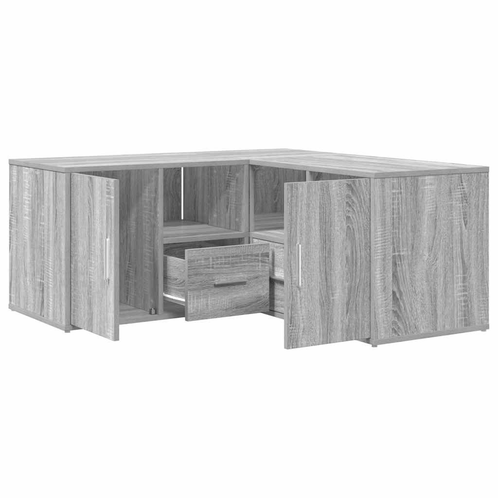 vidaXL Schuhschrank Eckregal Grau Sonoma 160x40x45 günstig online kaufen