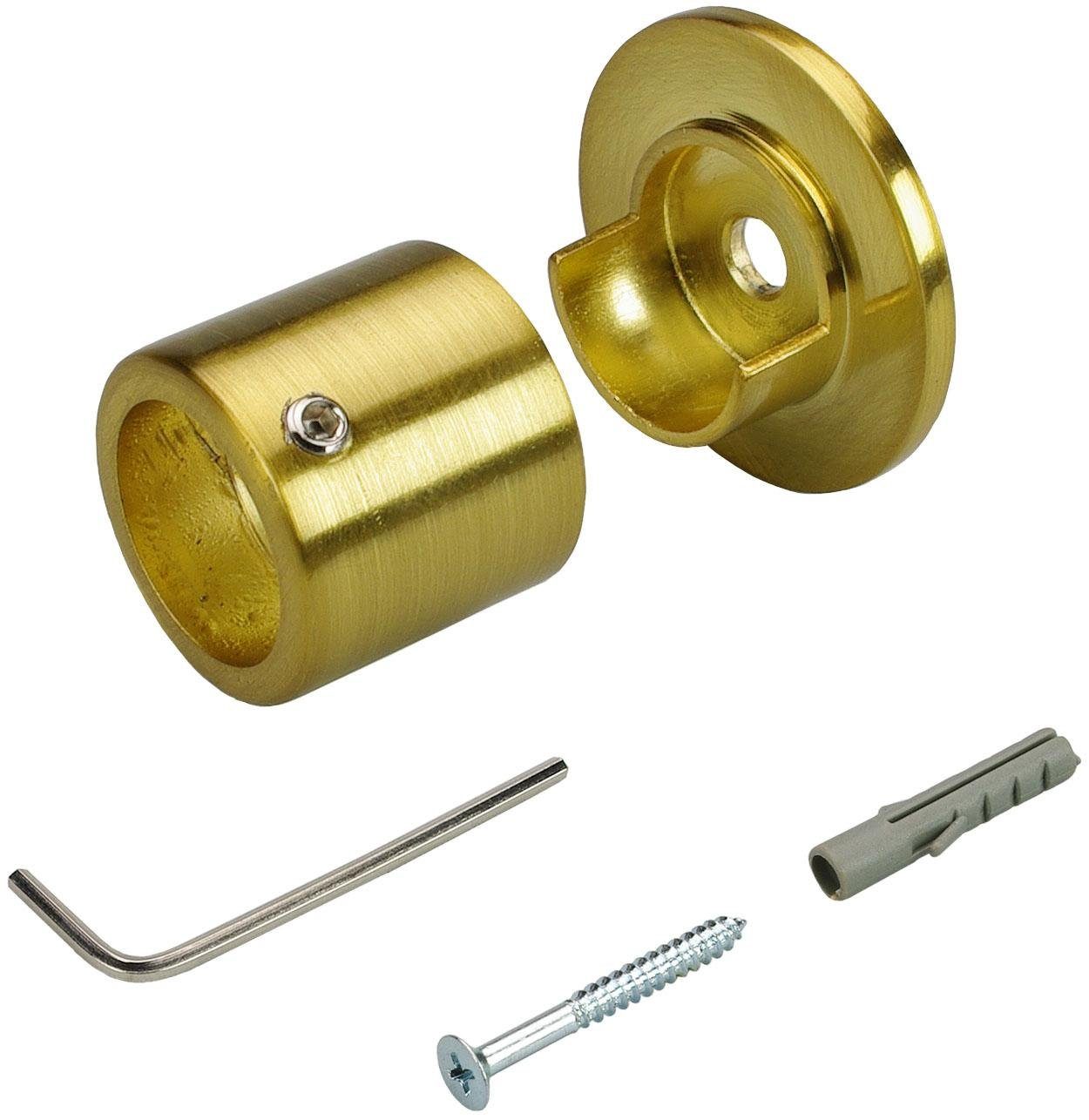 Liedeco Wandbefestigung, Gardinenstangen, (1-St), für Gardinenstangen Ø 16 mm