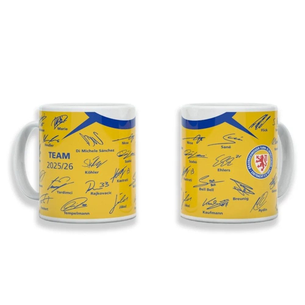 Eintracht Braunschweig Tasse ETSV Tasse Unterschriften 25/26