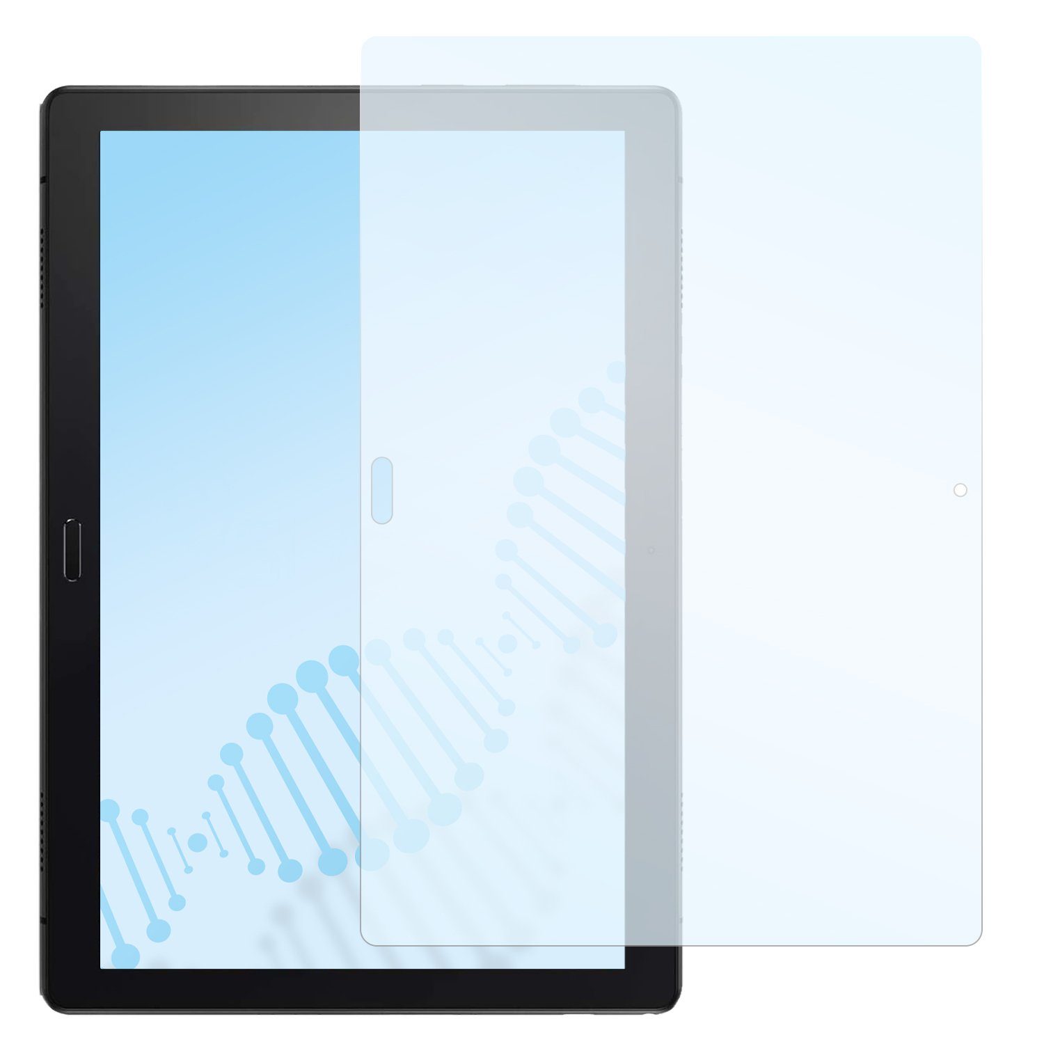 SLABO Schutzfolie antibakterielle flexible Hybridglasfolie, Lenovo Tab P10  (10,1)