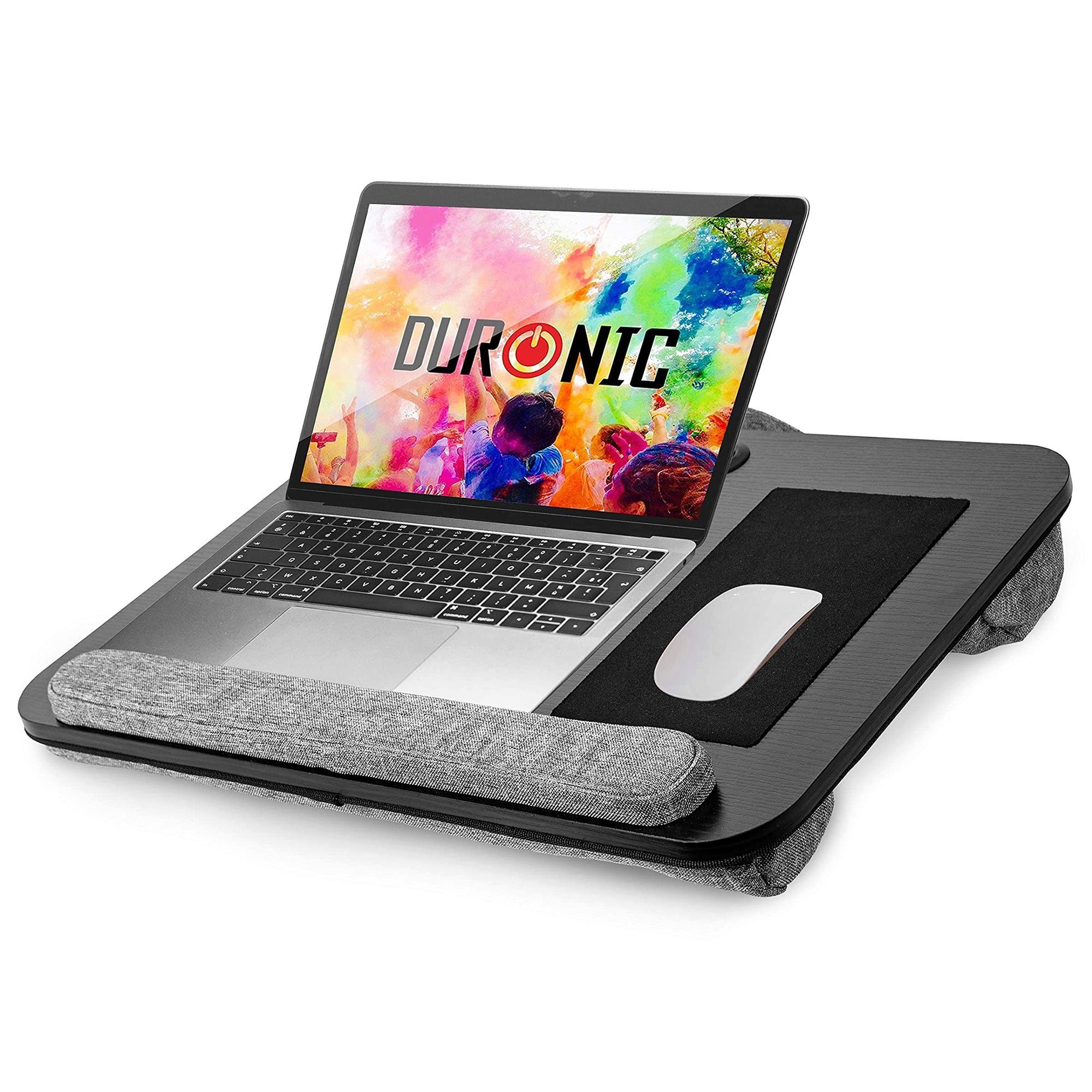 Duronic Laptop-Ständer, (DML433 Laptopständer mit Handgelenkpolster, Ergonomischer Laptop Tisch)