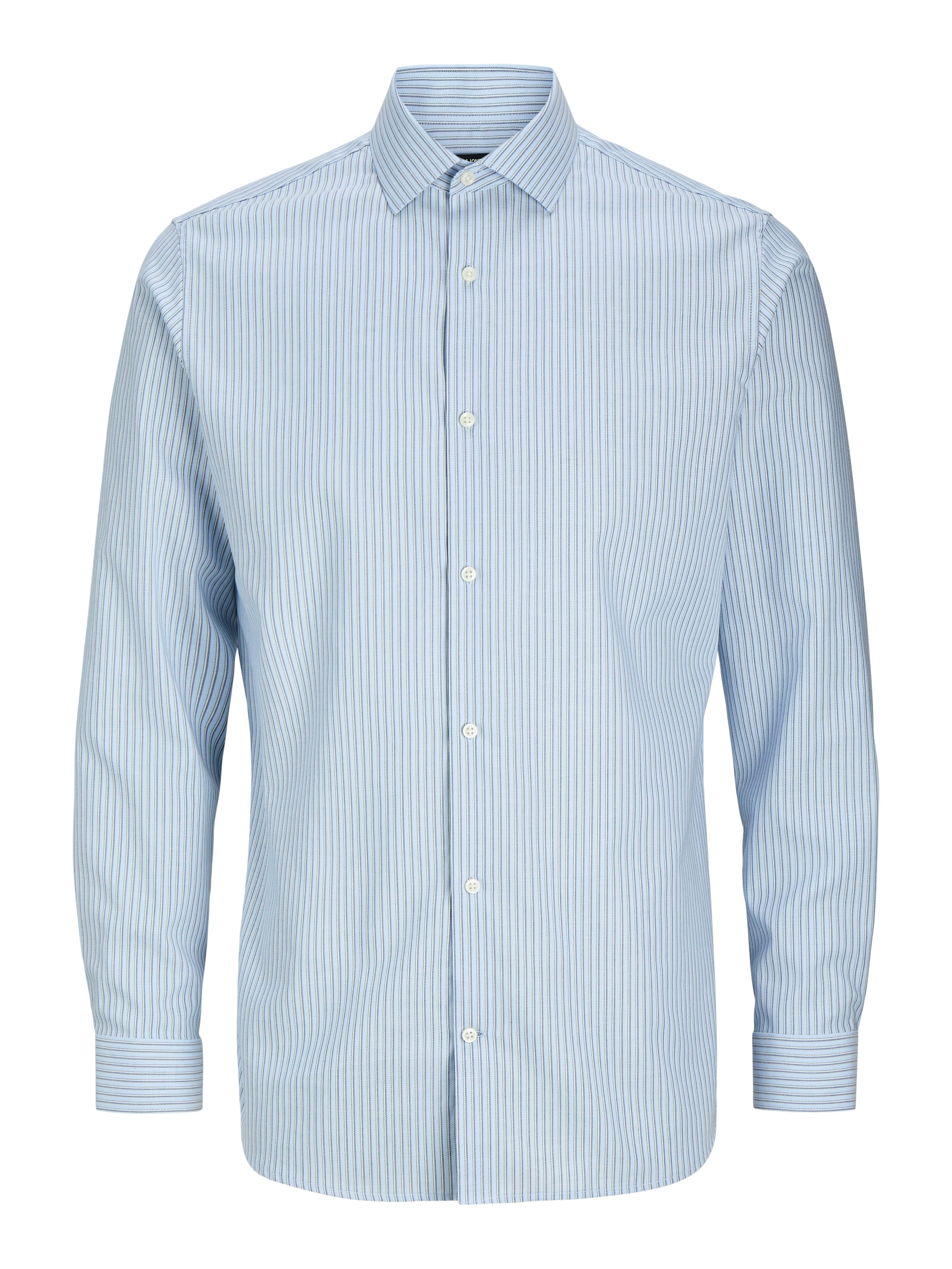 Chambray Blue Stripes:SLIM FIT