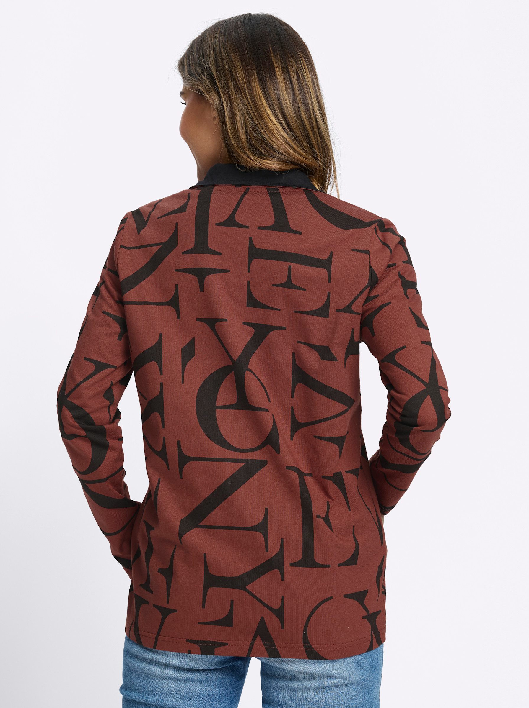 Sieh an! T-Shirt Shirtjacke Langarm
