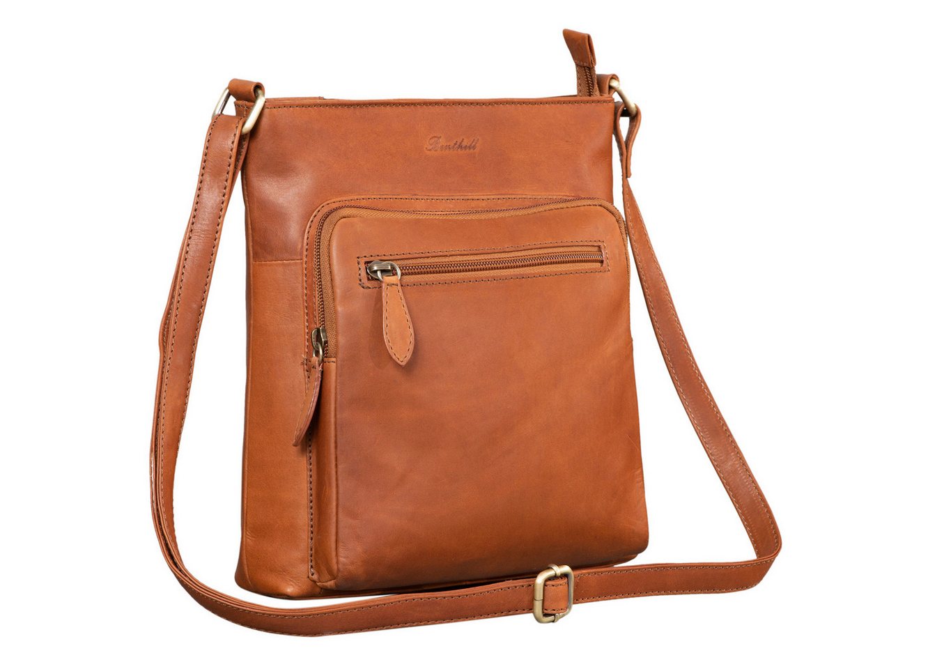 Benthill Umhängetasche Damen Echt Leder Shopper Handtasche Schultertasche Umhängetasche, Schultergurt / Umhängegurt Reißverschlussfach