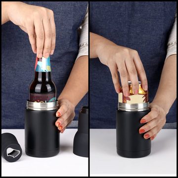 Belle Vous Aufbewahrungsdose Edelstahl Bierdosen Abdeckung - 3-in-1 Bier Gadgets