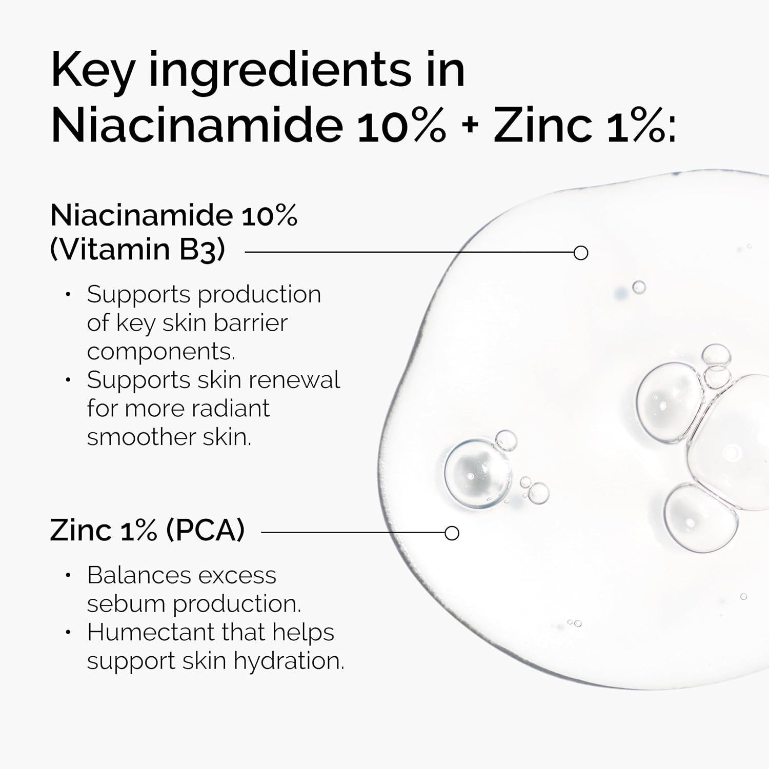 The Ordinary Hautpflege-Set Niacinamide 10% + Zinc 1% + Glycolic Acid 7% Toner 30ml + 100ml, 2-tlg., 2er Pflege-Set für unreine & fahle Haut