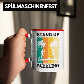 Trendation Tasse Trendation - Standup Paddling Tasse Geschenk SUP Geschenkidee Lustige Grafik Retro