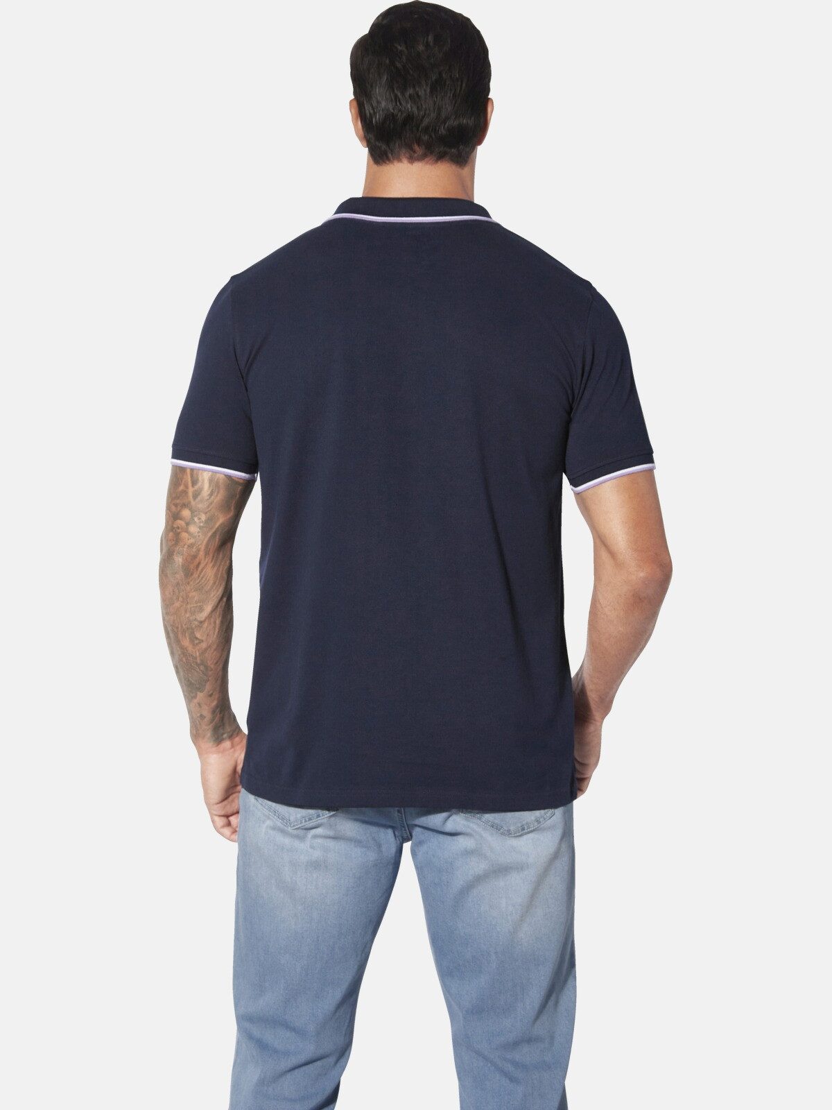 Jan Vanderstorm Poloshirt PERDER mit Kontrastdetails günstig online kaufen