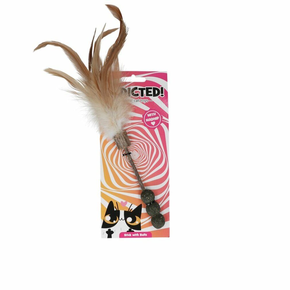 addicted Tierkuscheltier Addicted Stick with balls and feathers