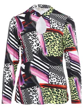 Sarah Kern Schlupfbluse mit Cut Out und Print