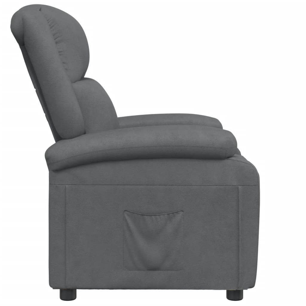 vidaXL Sessel Relaxsessel Anthrazit (1-St) Kunstleder