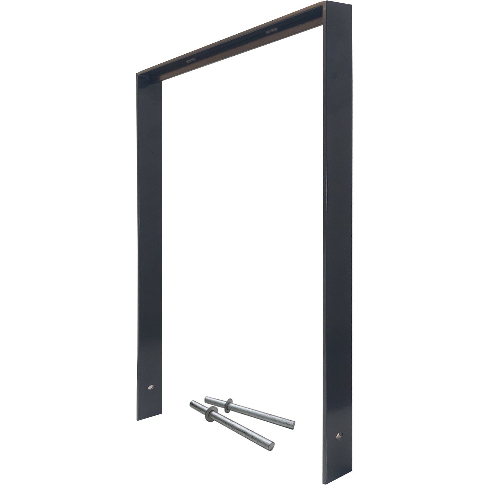 TRUTZHOLM Fahrradständer Fahrradanlehnbügel 116,5 x 77 cm Flachstahl 13 mm Anthrazit (1-St), zum Einbetonieren