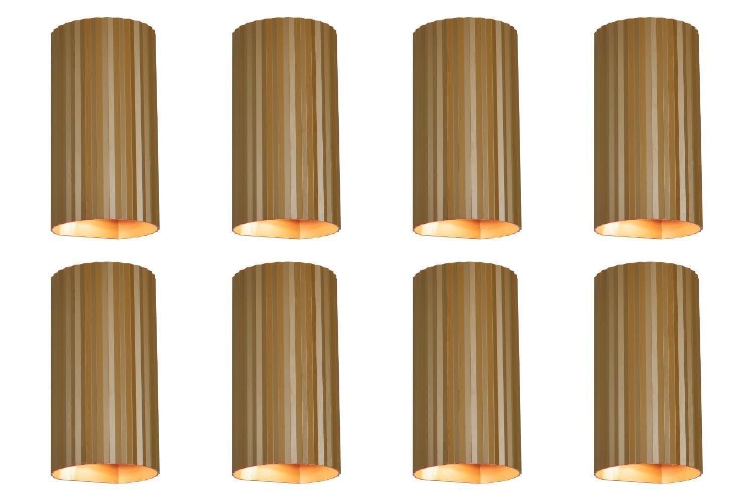 TRIO Leuchten Wandleuchte SOKA, Braun, Metall, 2-flammig, 8er Set, ohne Leuchtmittel, B 9,5 x H 18 x T 8,5 cm