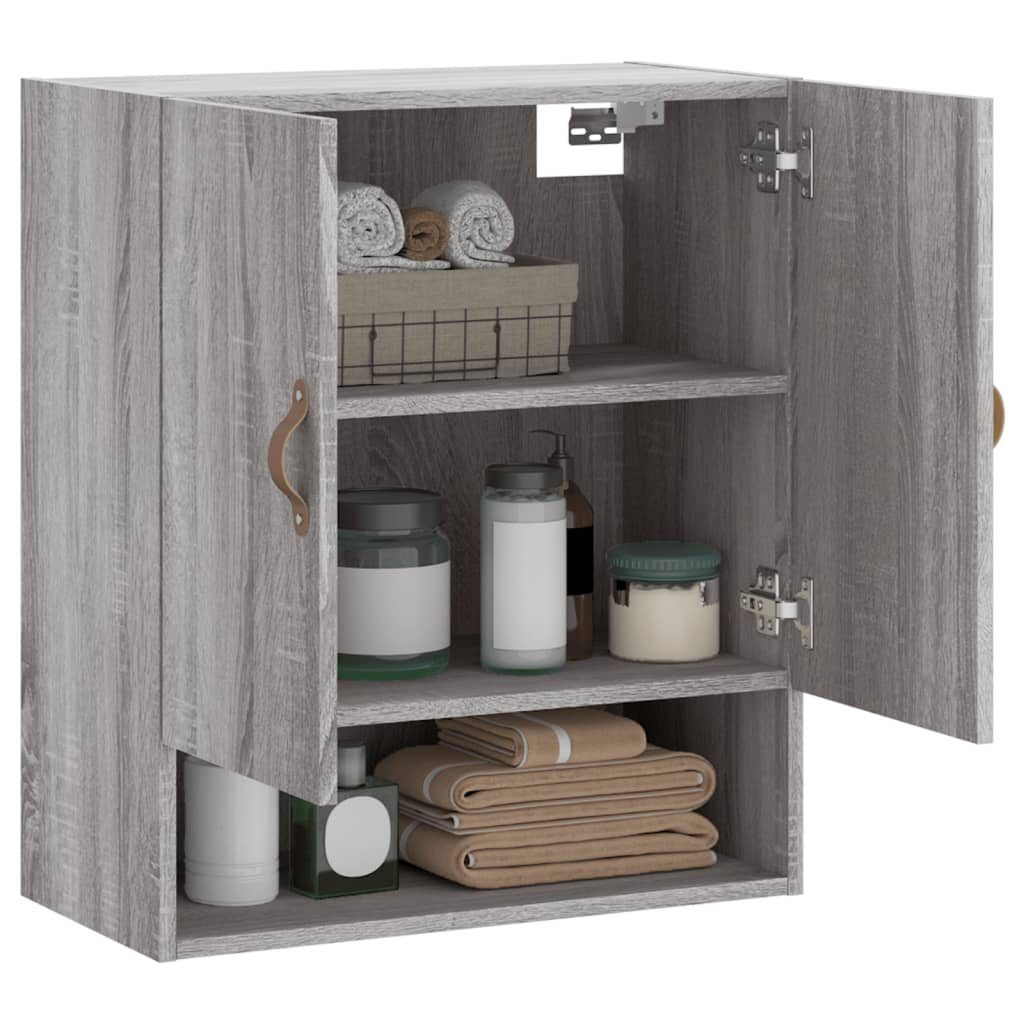 (1-St) Grau Sonoma Holzwerkstoff Fächerschrank cm vidaXL Wandschrank 60x31x70