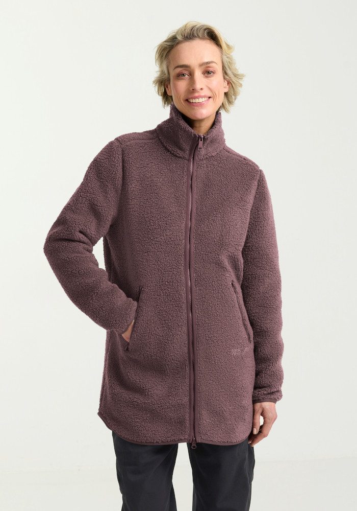 Jack Wolfskin Funktionsmantel HIGH CURL COAT W Fleecemantel, warm & winddicht