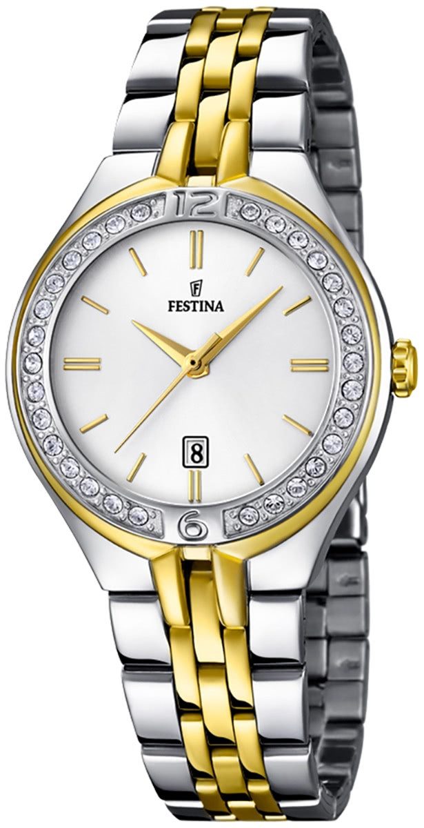 Quarzuhr Festina Damen Uhr F16868/1 Edelstahl