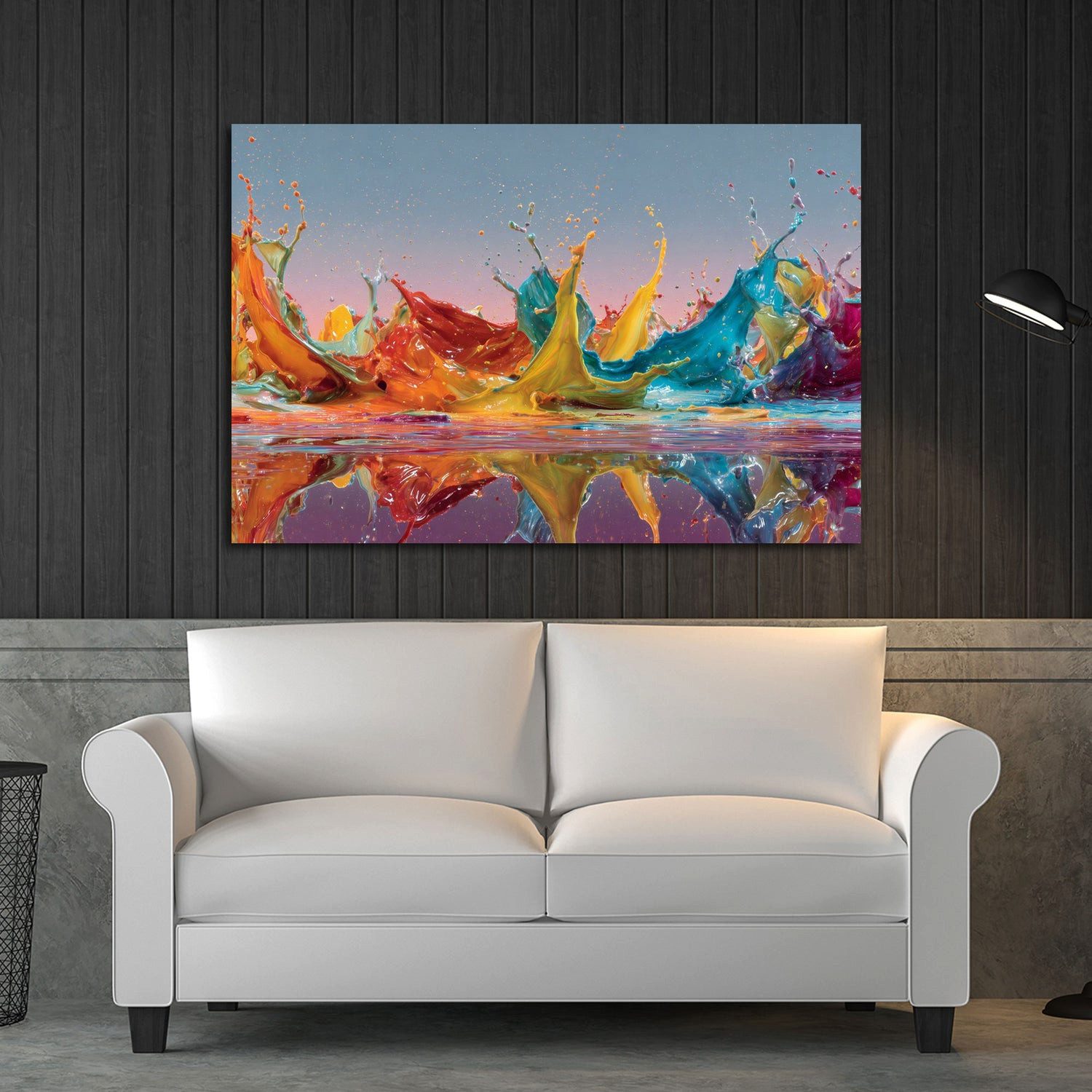 Artedinoi Leinwandbild Abstrakte Farbspritzer flüssig Pop Art Wandbild Leinwandbild Kunstdruc, Flüssige Farbspritzer, abstrakt