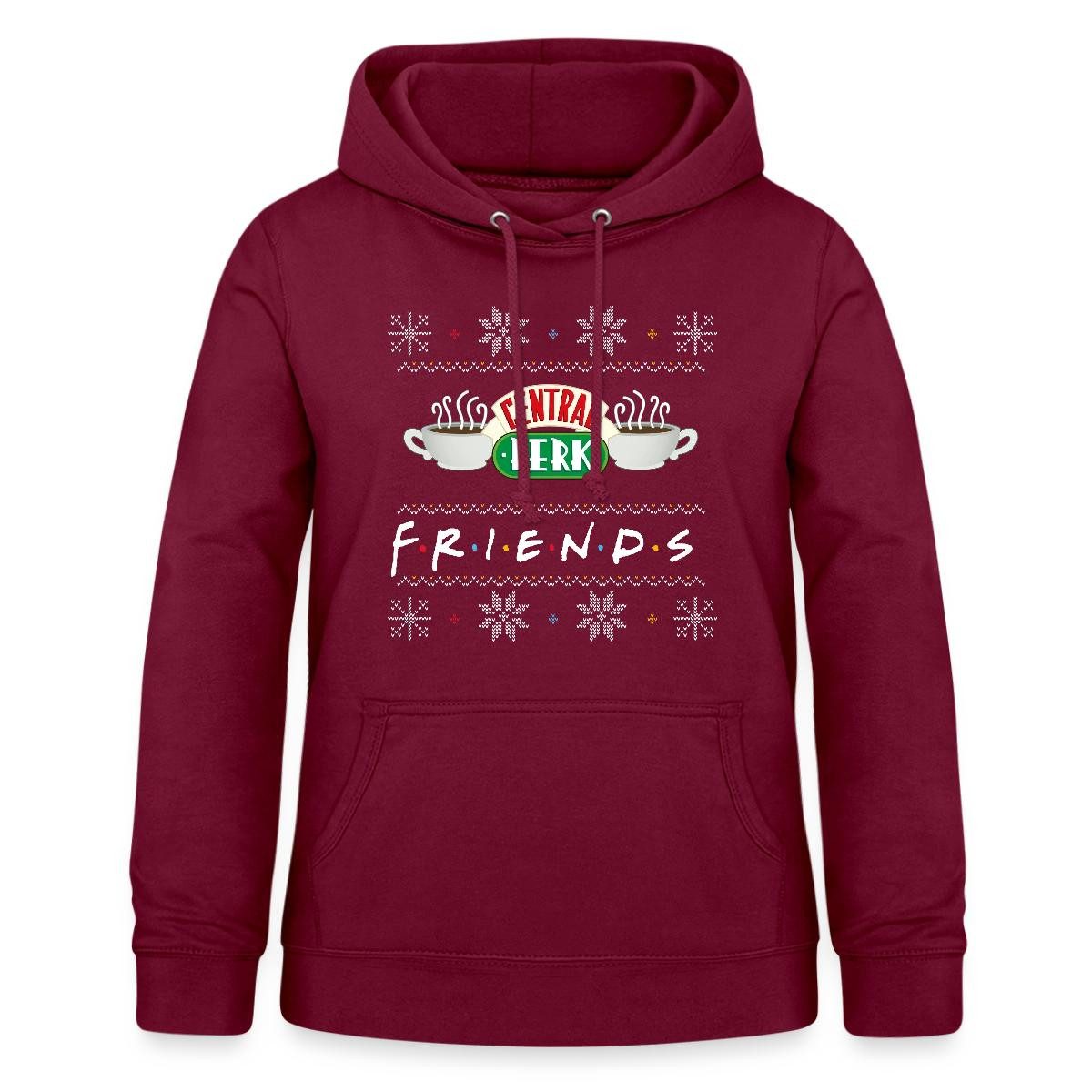 Spreadshirt Hoodie Friends X-Mas Central Perk Damen Hoodie (1-tlg)