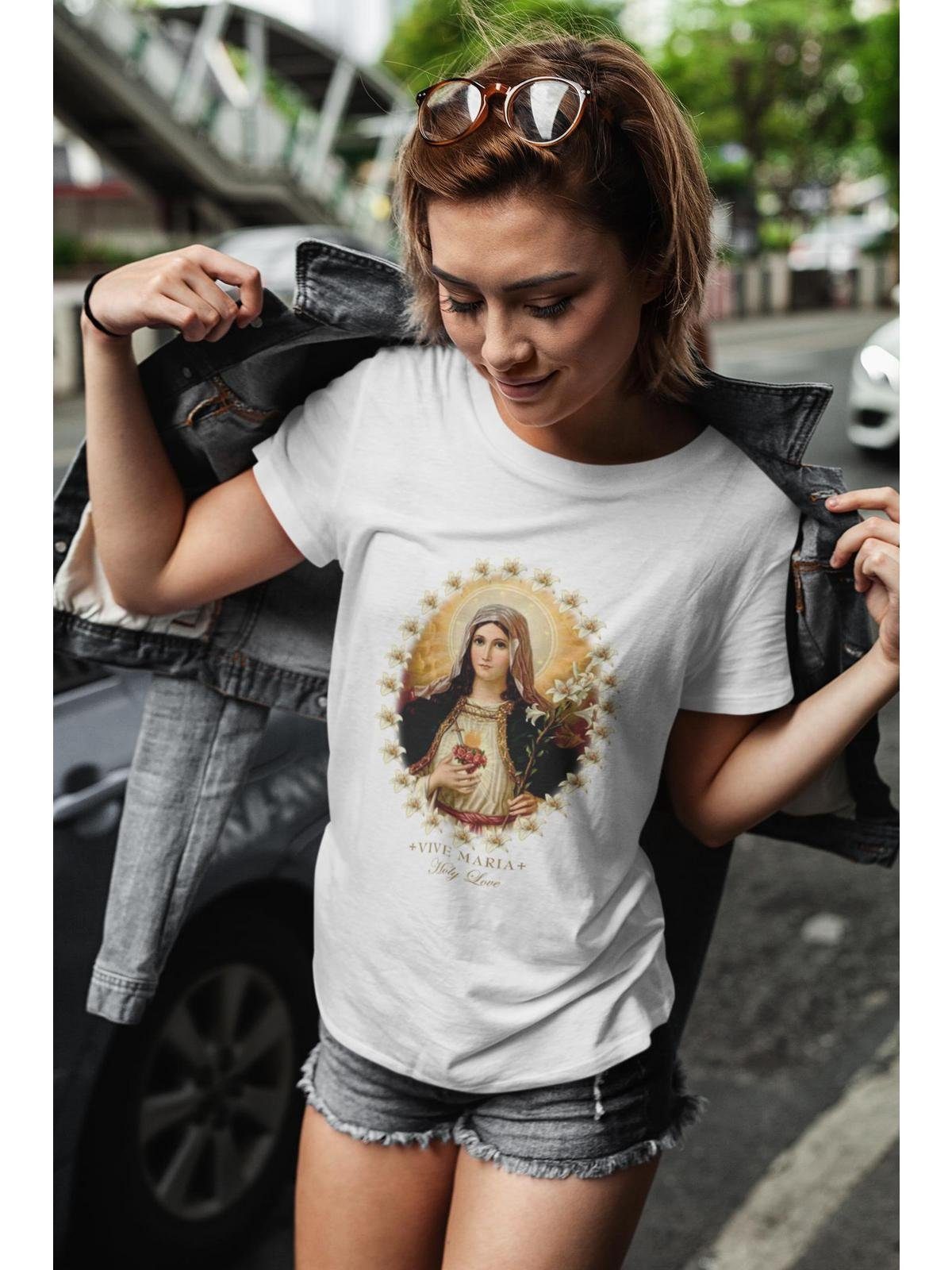 Vive Maria T-Shirt Holy Love weiss