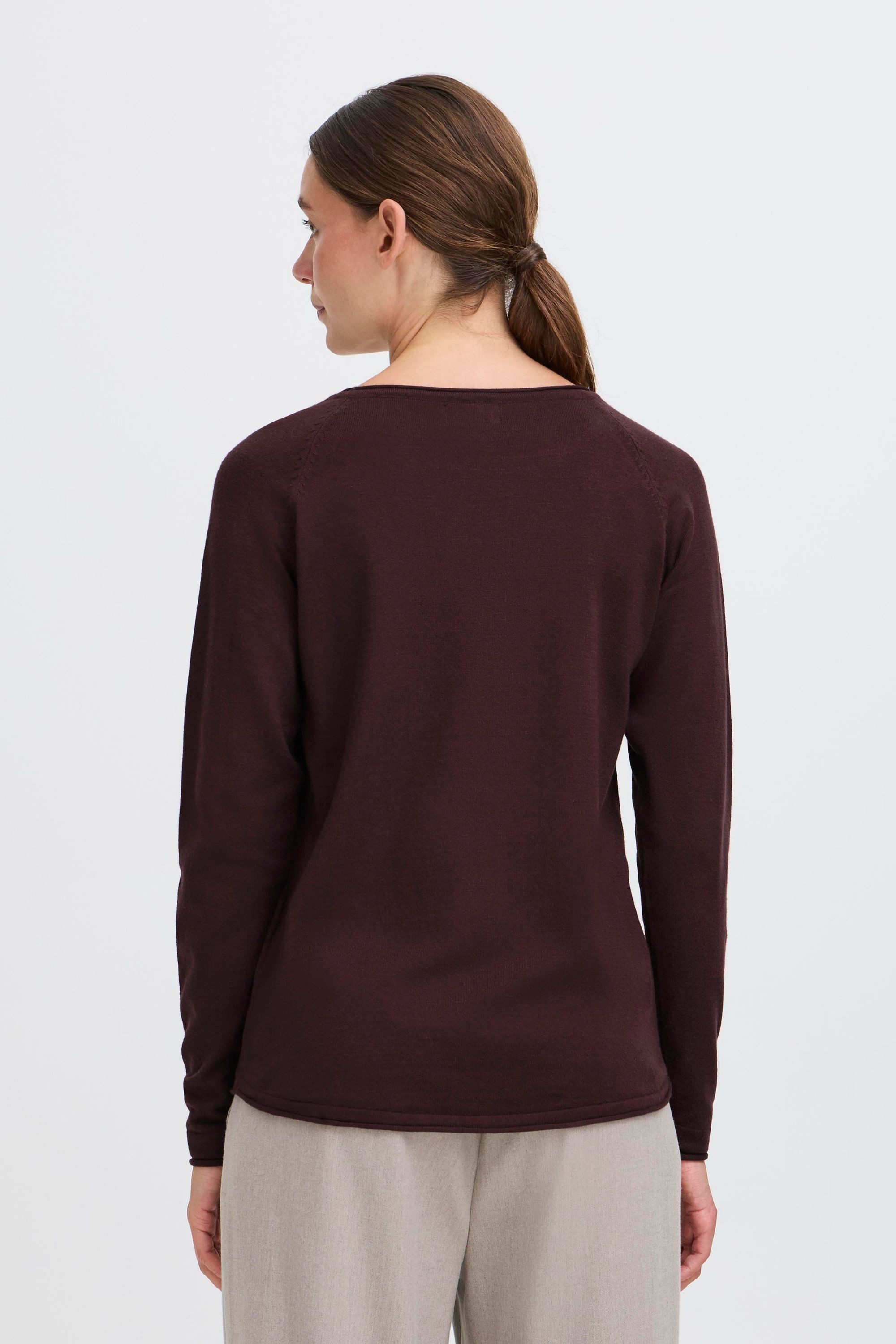 OXMO Strickpullover OXKeana Modischer Feinstrickpullover