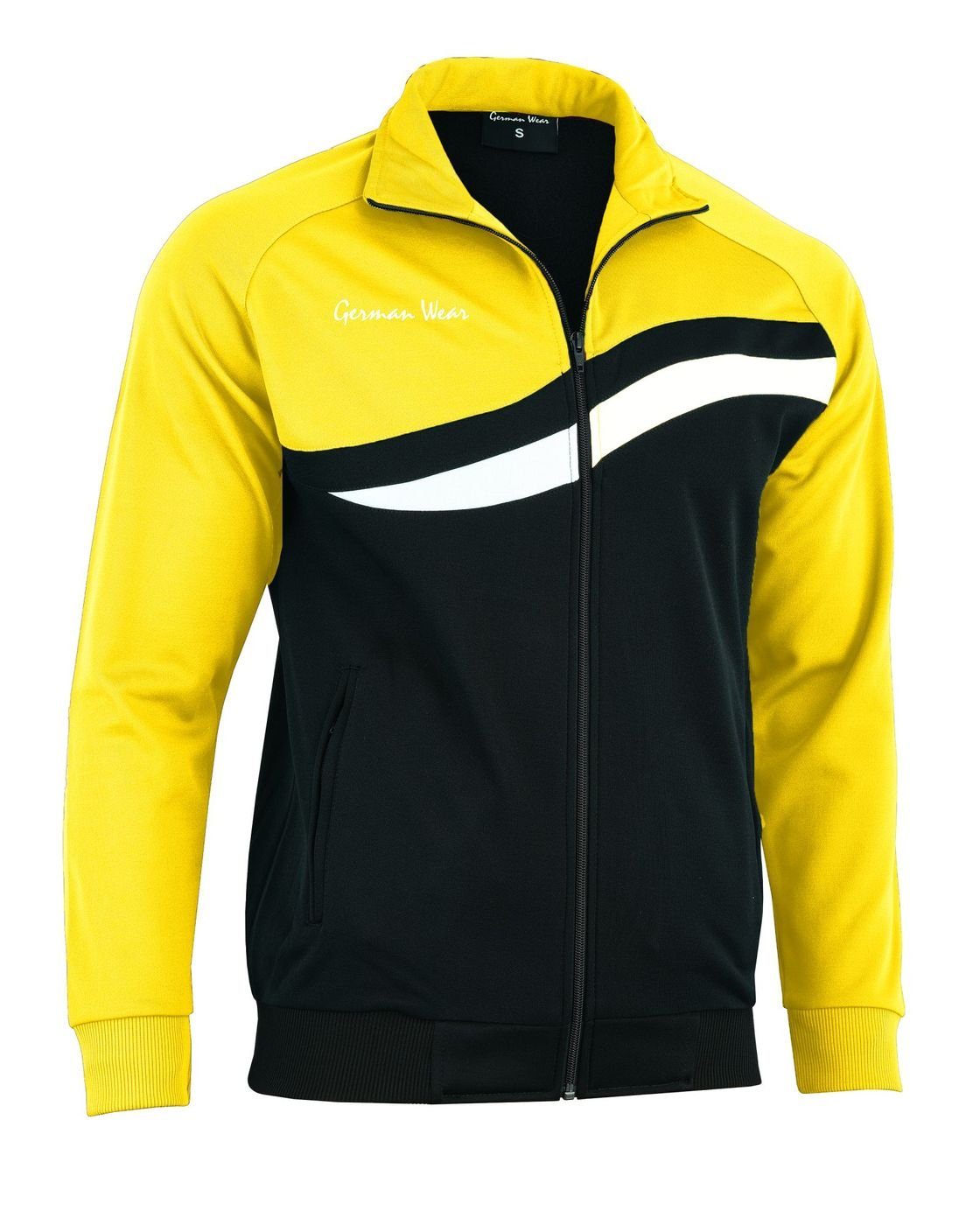 German Wear Trainingsanzug Trainingsanzugs Jogginganzug Sportanzug Gelb Herren Doppellagig GW779k