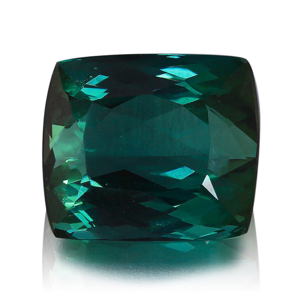 Cavill Edelstein Grüner Turmalin 13,37 ct Antikschliff, Smaragdgrün, Echtschmuck, (1-St)