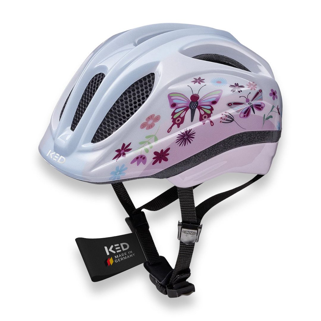 KED Fahrradhelm Meggy II Trend Kinderhelm, LED Rücklicht, MaxShell Technologie Und Präzise Größenverstellung