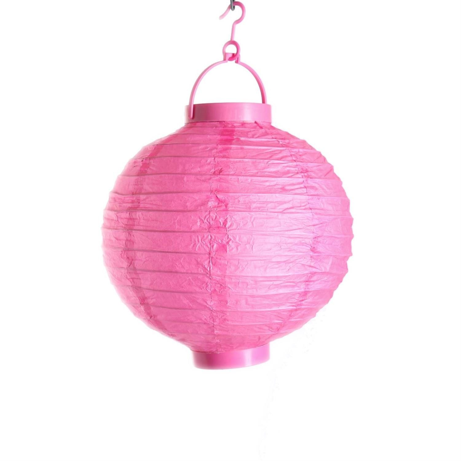 MARELIDA LED Lampion LED Lampion kaltweiße LED D: 20cm Kugel Laterne Partylampion pink, LED Classic, kaltweiss (5300K bis 6000K)