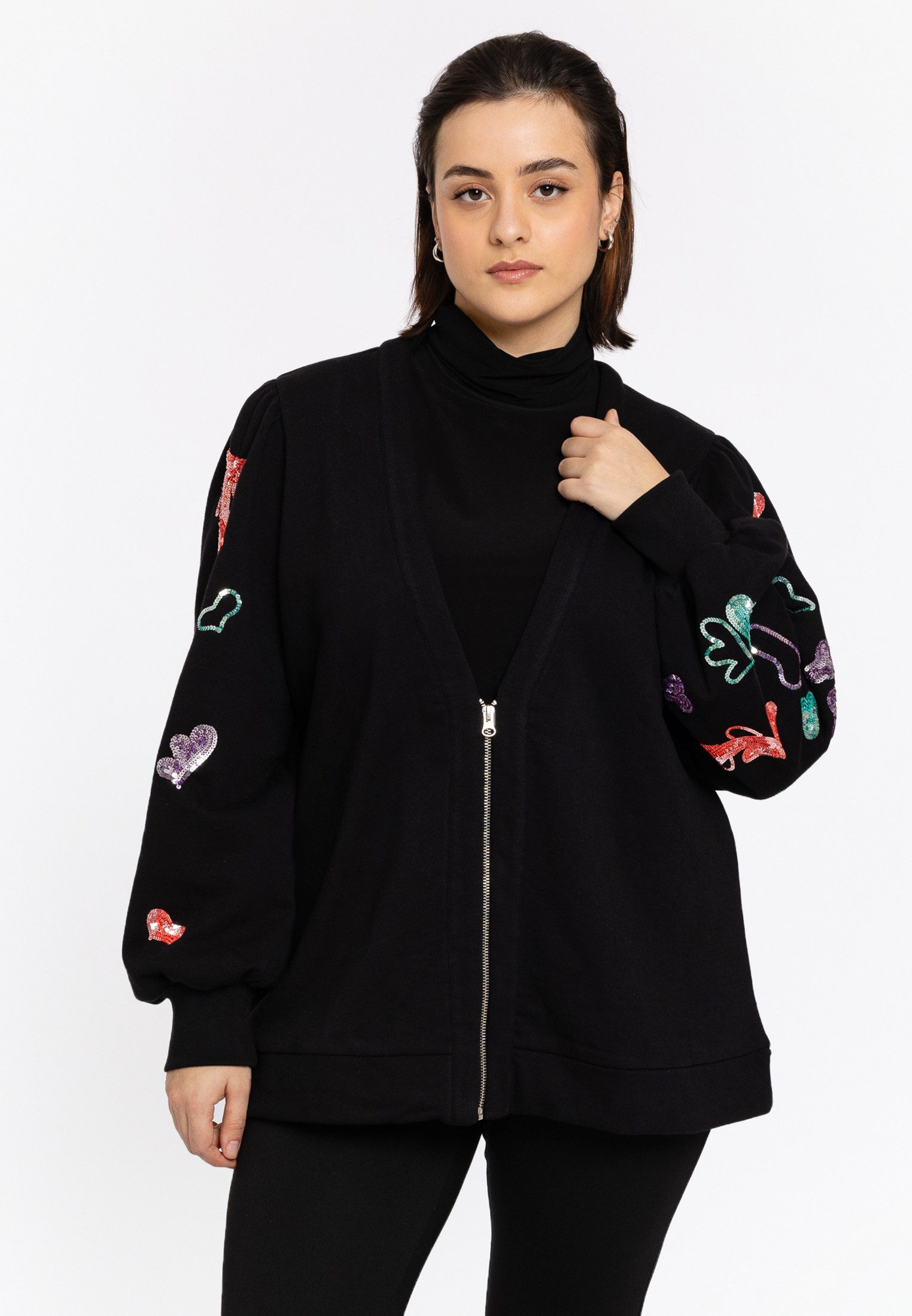 YOEK Langmantel Damen Jacke mit Langarm