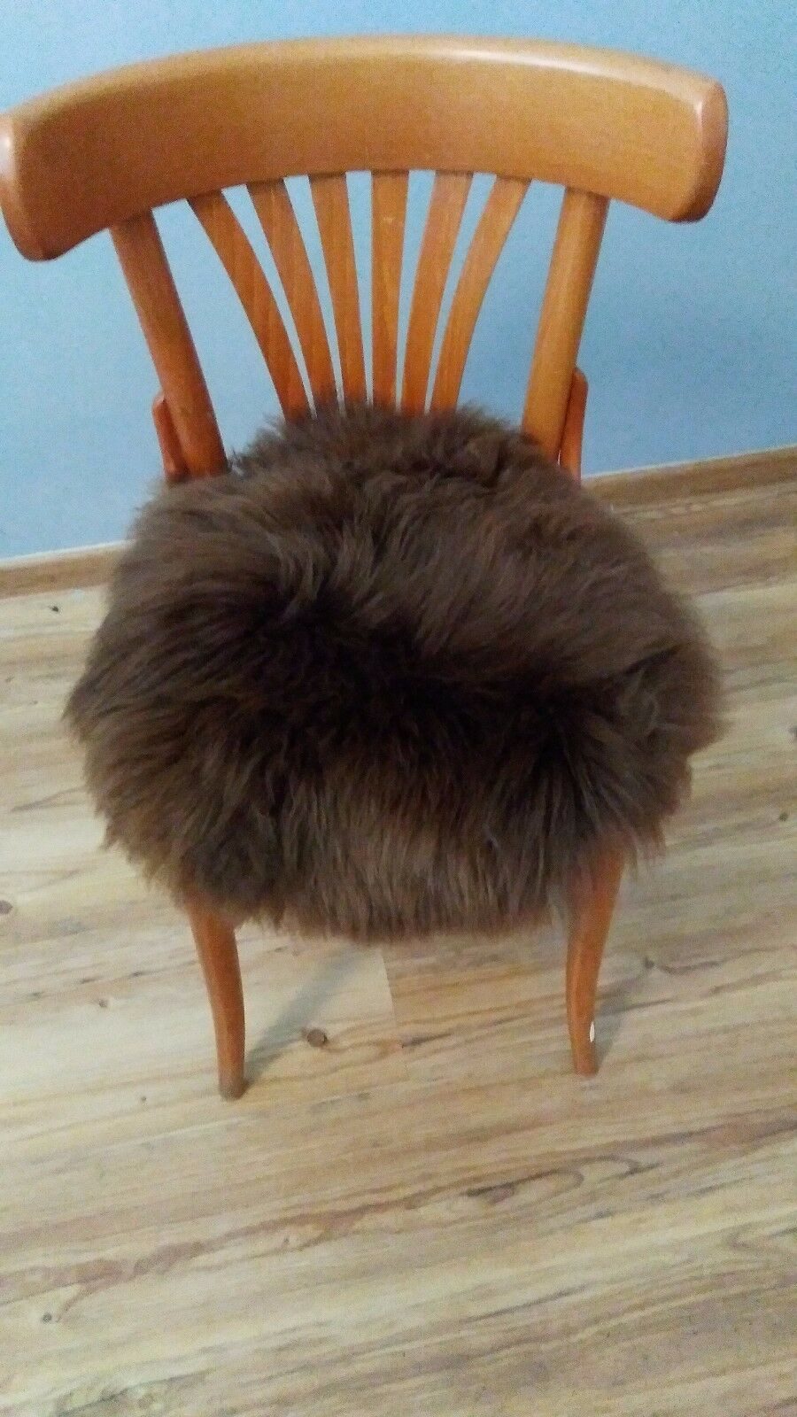 Provellus Sitzkissen Stuhlauflage Lammfell XL Schaffell Sitzkissen Fellkissen 40 cm