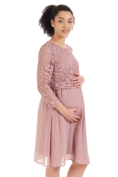 Herzmutter Umstandskleid Schwangerschaftskleid Spitze - festlich - Hochzeit (1-tlg)
