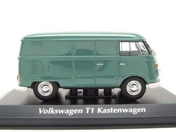 Maxichamps Modellauto VW T1 Bus Kastenwagen 1963 türkis Modellauto 1:43 Maxichamps, Maßstab 1:43