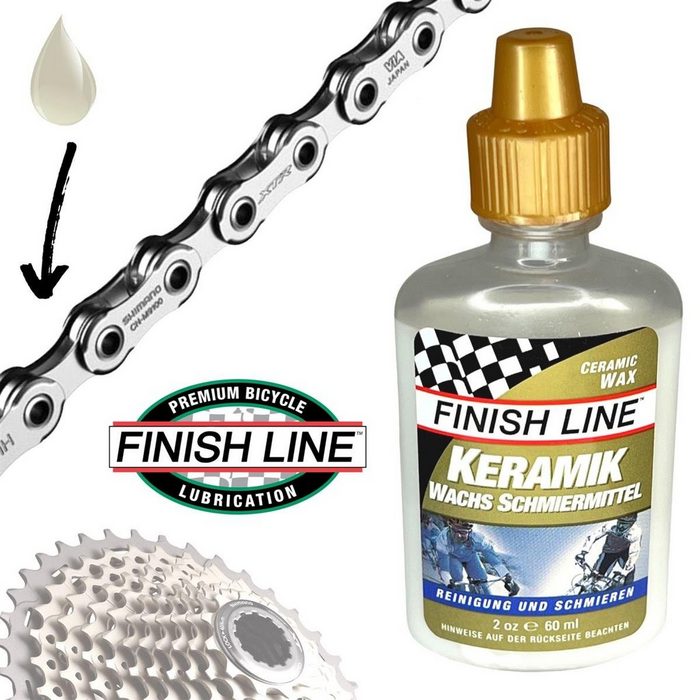 Finish Line Fahrrad-Montageständer Finish Line Keramik Wachs-Schmiermittel 60ml