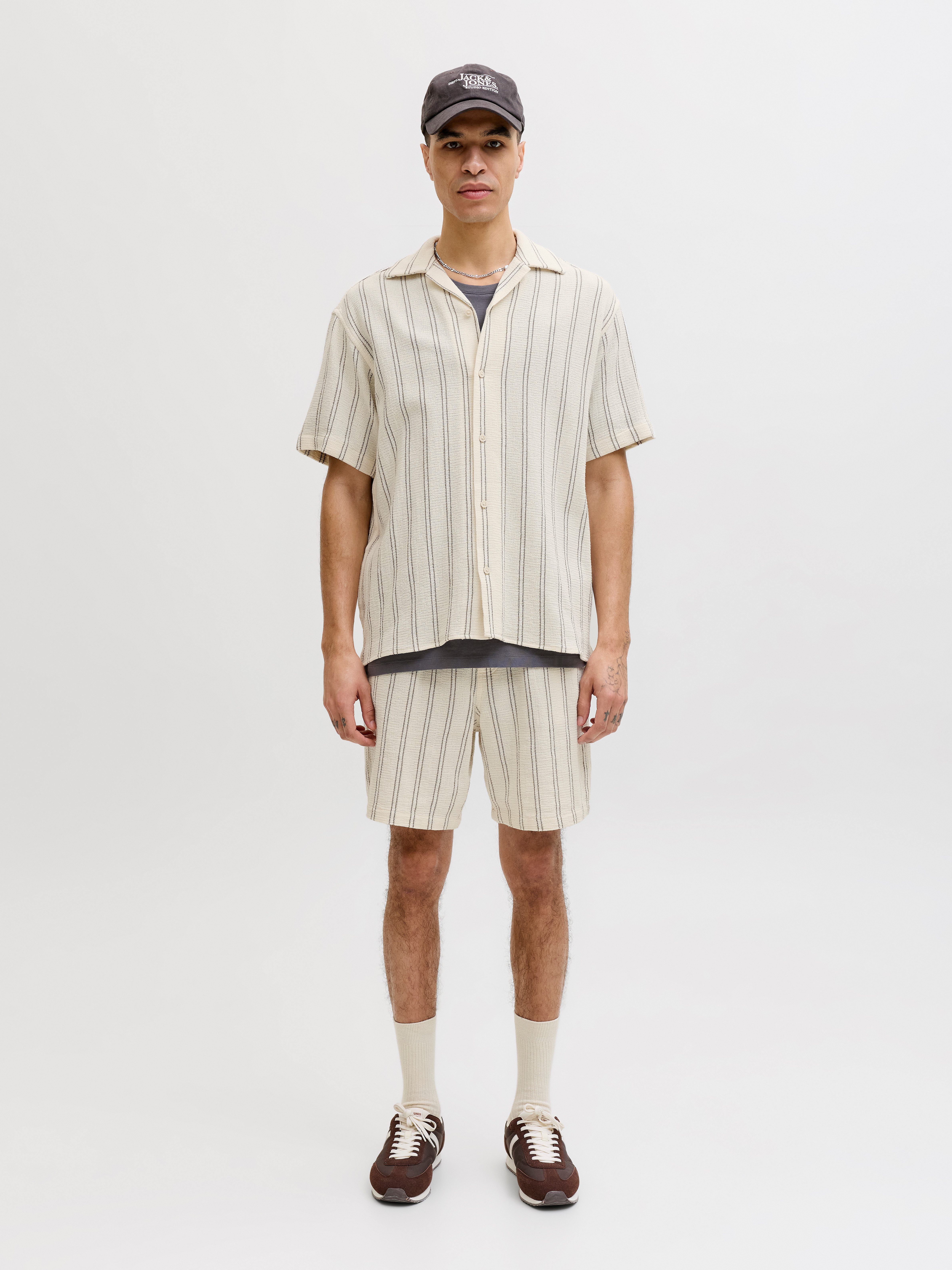 Jack & Jones Kurzarmhemd JORCOBA STRIPE RESORT SHIRT SS SN – Bild 5 von 5