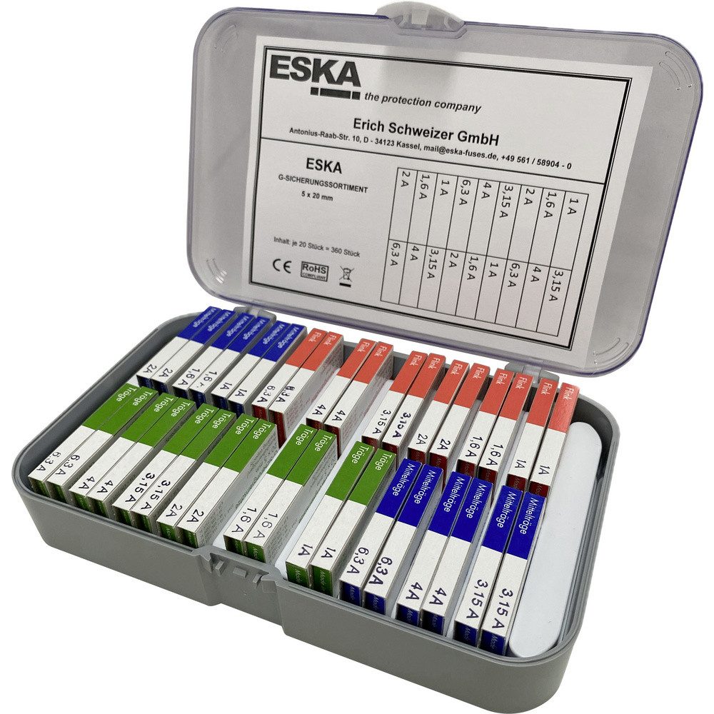 ESKA Stromstoßschalter ESKA E3523.800 Sicherungs-Sortiment Inhalt 360 St., (E3523.800)