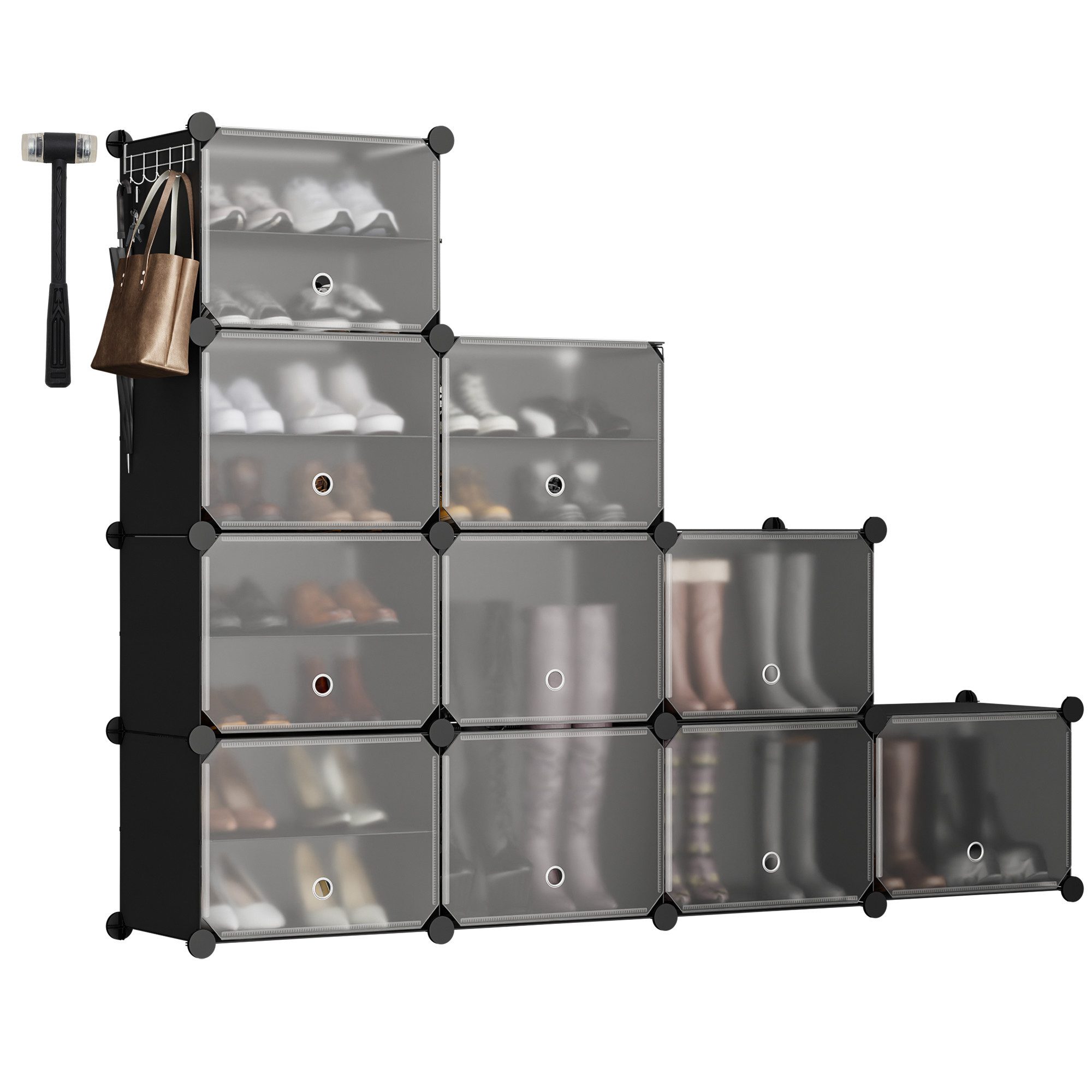 Sekey Schuhregal Schuhregal Schuhschrank Schuh-Organizer Stecksystem DIY-Re günstig online kaufen