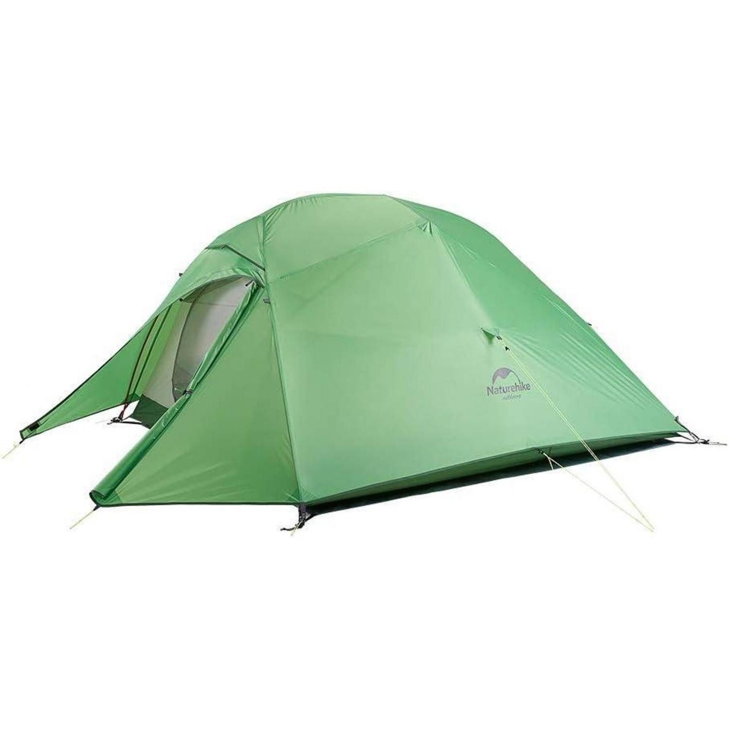 Igluzelt Zelt Cloudup3 ultraleicht 3 Personen Camping Wandern 210T Grün Upgrade