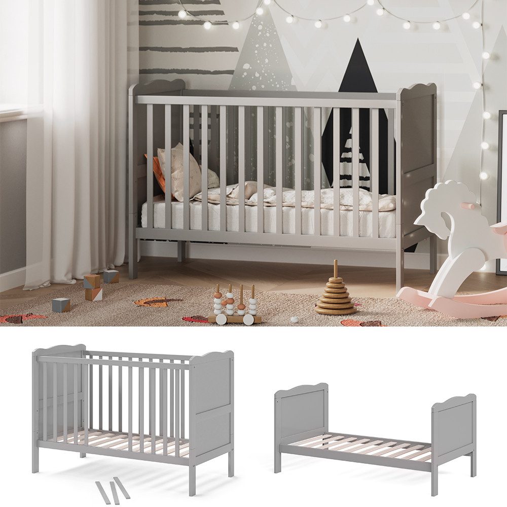 VitaliSpa® Babybett Tobi, Grau, 60x120 cm günstig online kaufen