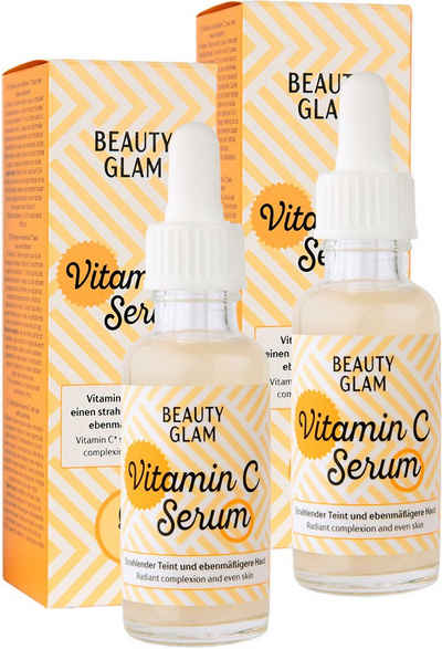 BEAUTY GLAM Gesichtspflege-Set Vitamin C Serum, 2-tlg.