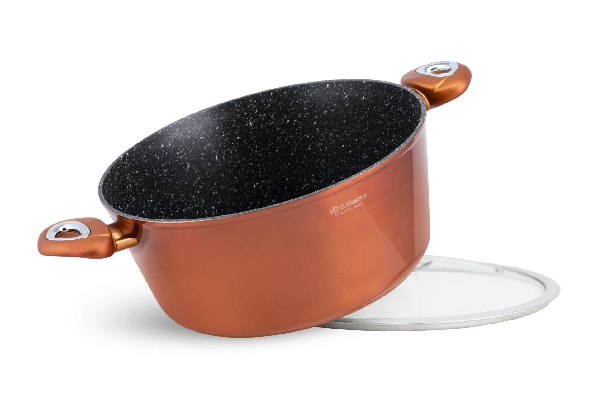Edenberg Topf-Set Stylische Töpfe in 5 Farben – Modernes Design & Hervorragende Qualität, Keramik, Aluminiumguss, Edelstahl (Verleihen Sie Ihrer Küche neuen Glanz und genießen Sie jeden Kochmoment mit einem Topfset, das Stil, Qualität und Alltagstauglichkeit perfekt vereint!, 15-tlg)
