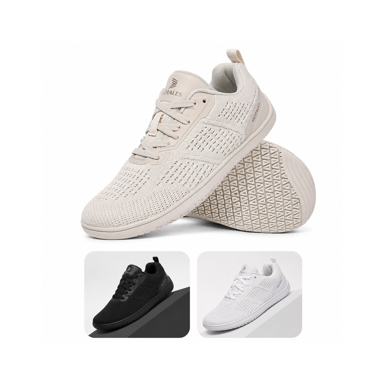 DOTALES Easystep 2.0 Barfußschuhe Damen & Herren Barfußschuh Das Original-Barfuß Sneaker, Minimalschuhe, Schnellverschluss