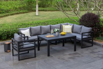 MANDALIKA Garden Gartenlounge-Set XXL Alu Dining Lounge Set Torres Sunbrella®