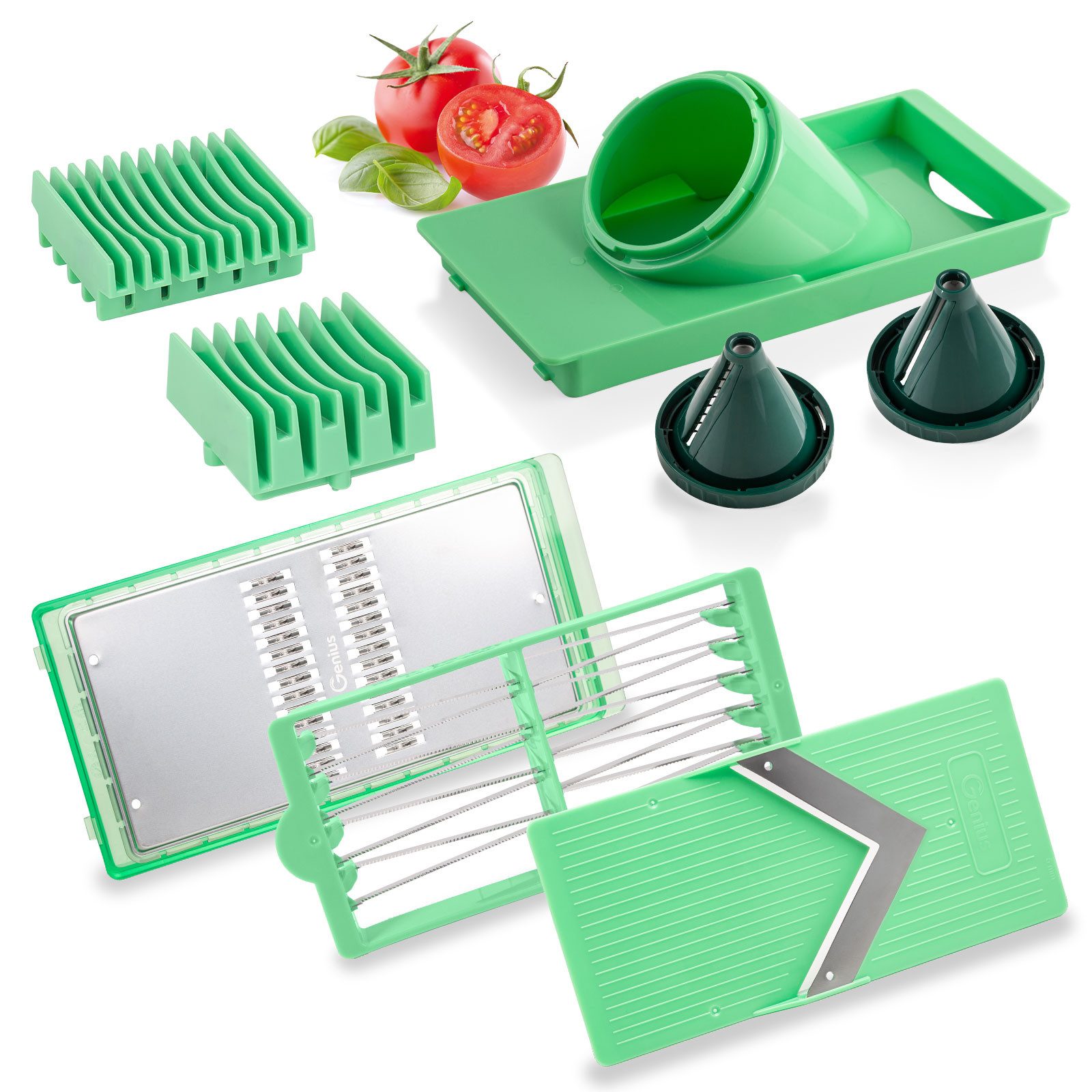 Genius Gemüseschneider Nicer Dicer Exclusive Zubehör-Set 8-tlg.