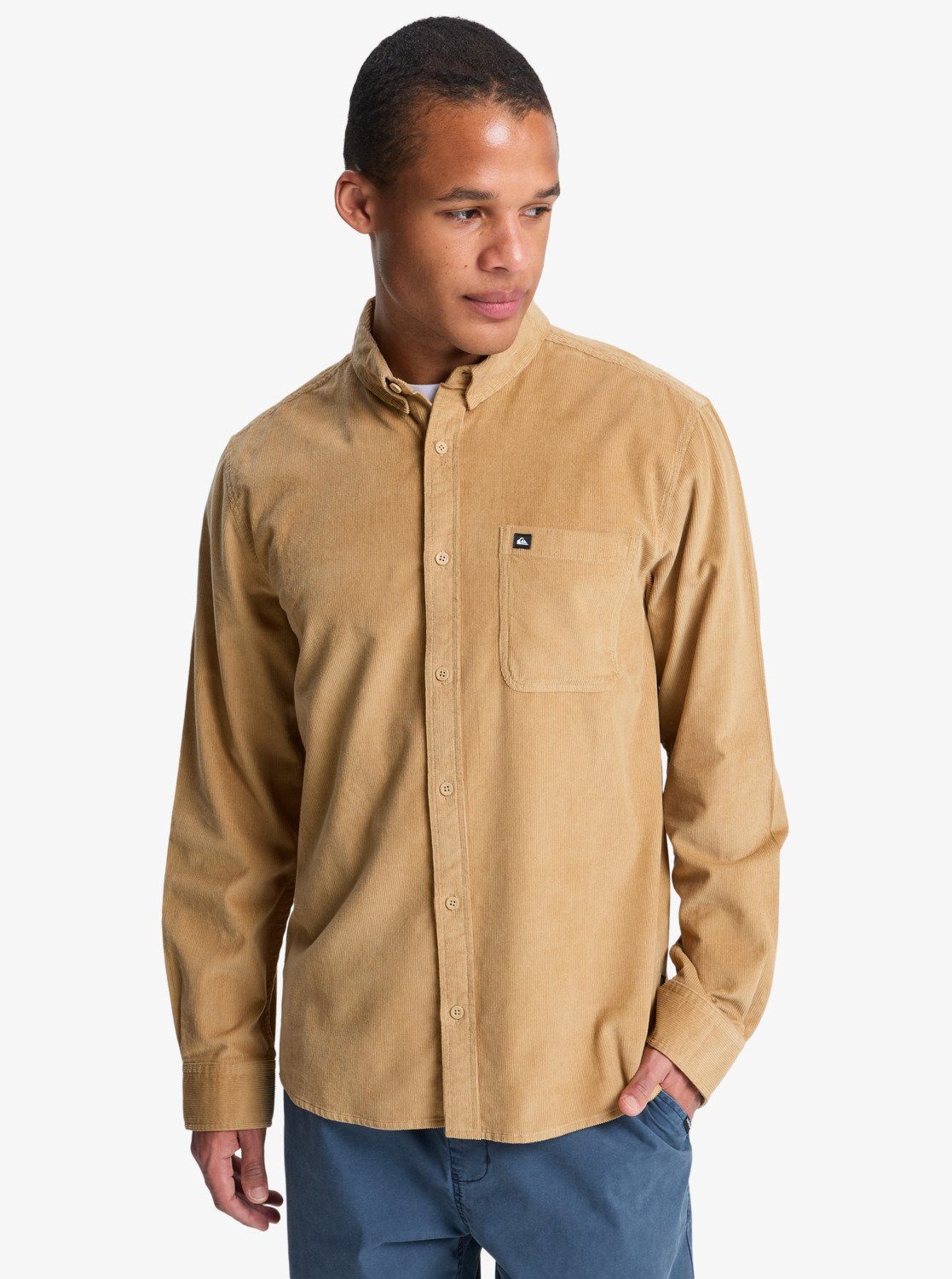 Quiksilver Langarmhemd SMOKE TRAIL CORD mit Knopfleiste, Regular Fit