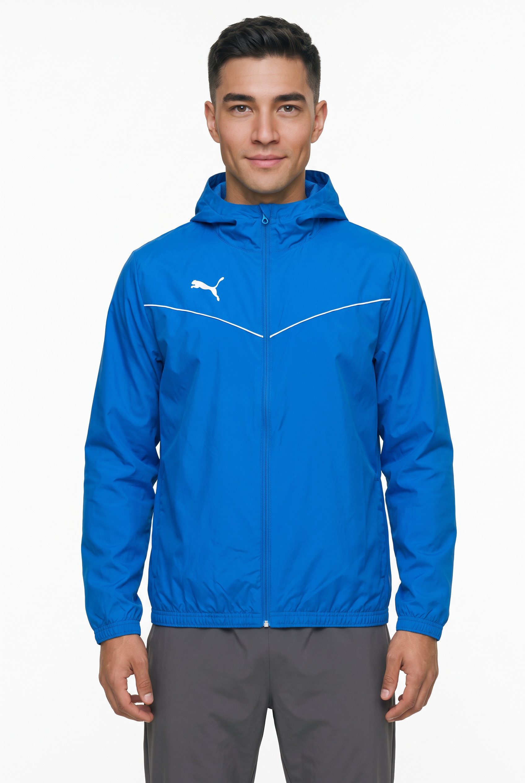 PUMA Allwetterjacke TEAMRISE ALL WEATHER JACKET mit Kapuze, mit Reißverschlusstaschen, Regular Fit