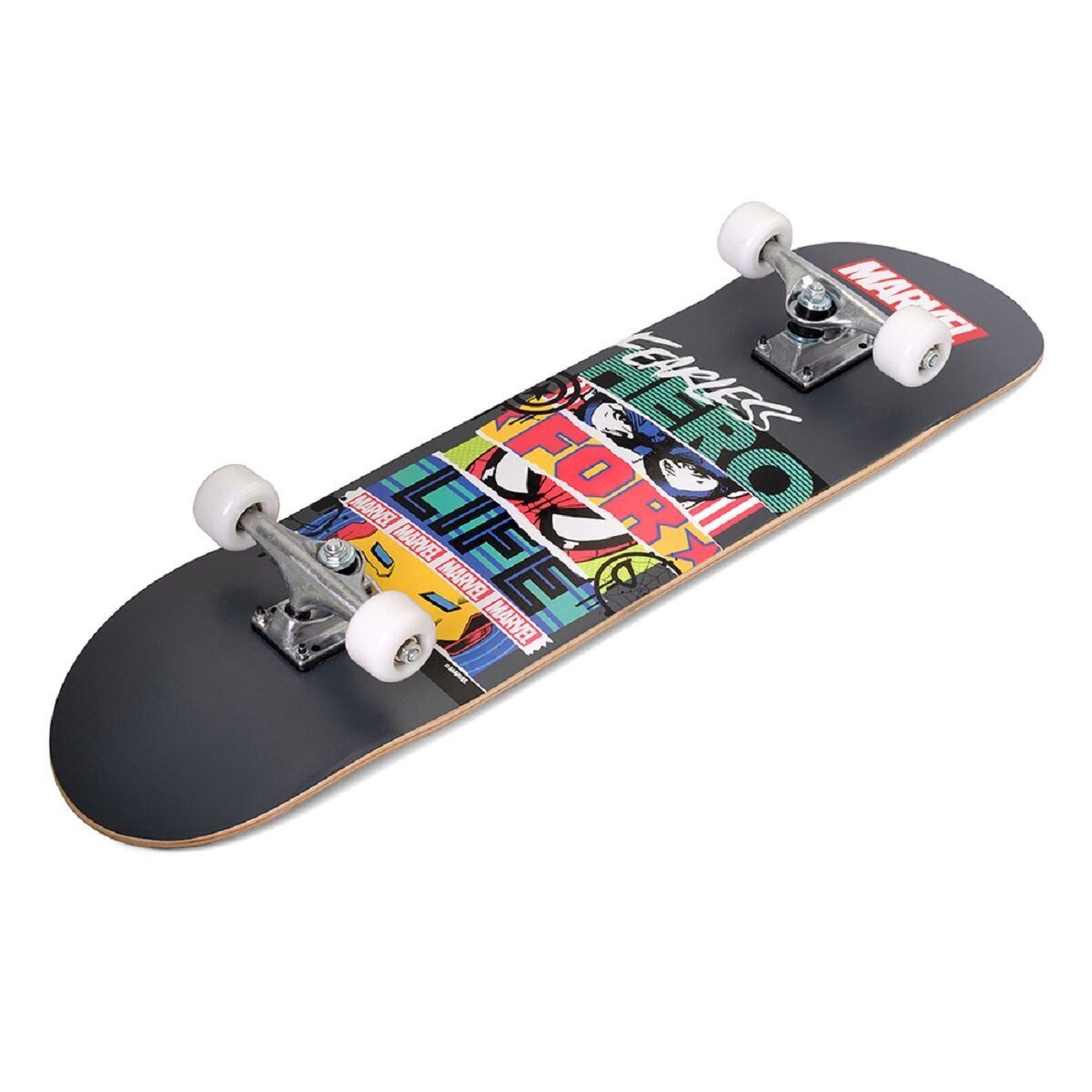 MARVEL Skateboard Marvel Fearless Skateboard – Robustes Holzboard für Kinder
