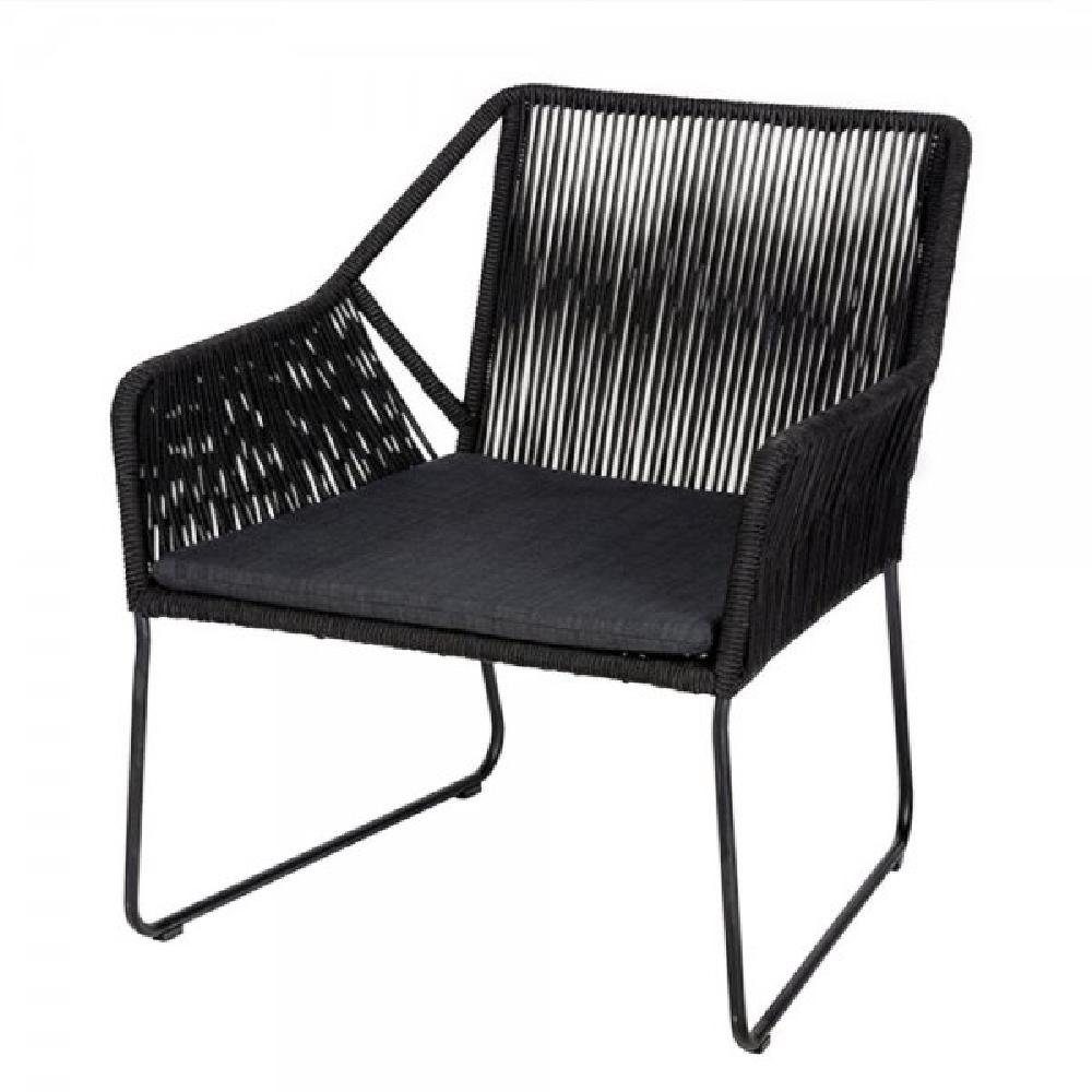 Lambert Gartenlounge-Set Outdoor Lounger Amaya Stahl Schwarz