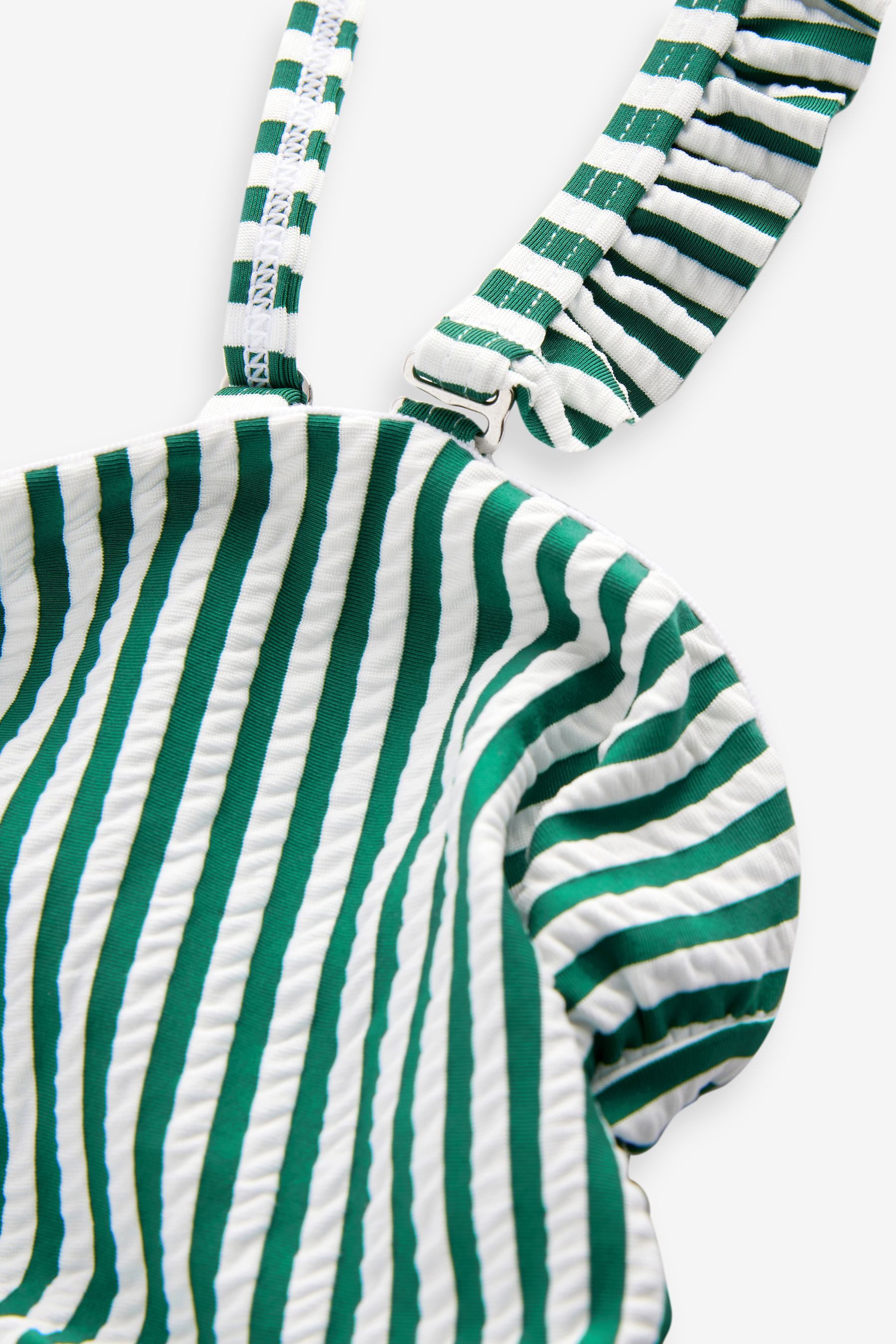 Next Badeanzug Bauchformender Seersucker-Badeanzug mit Streifen (1-St)